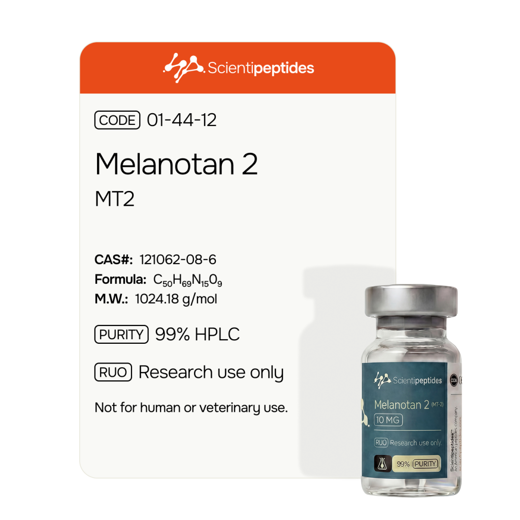 Melanotan 2 specification card