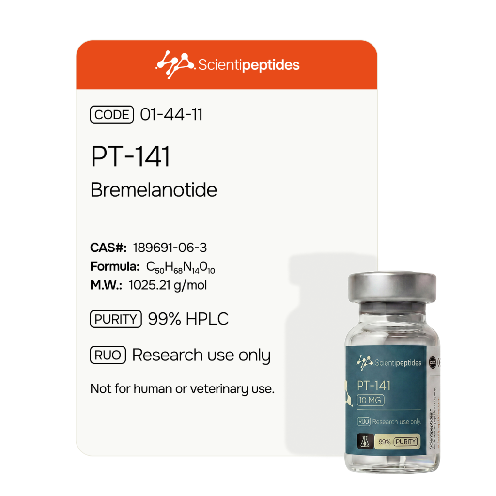 PT-141 10mg specification card